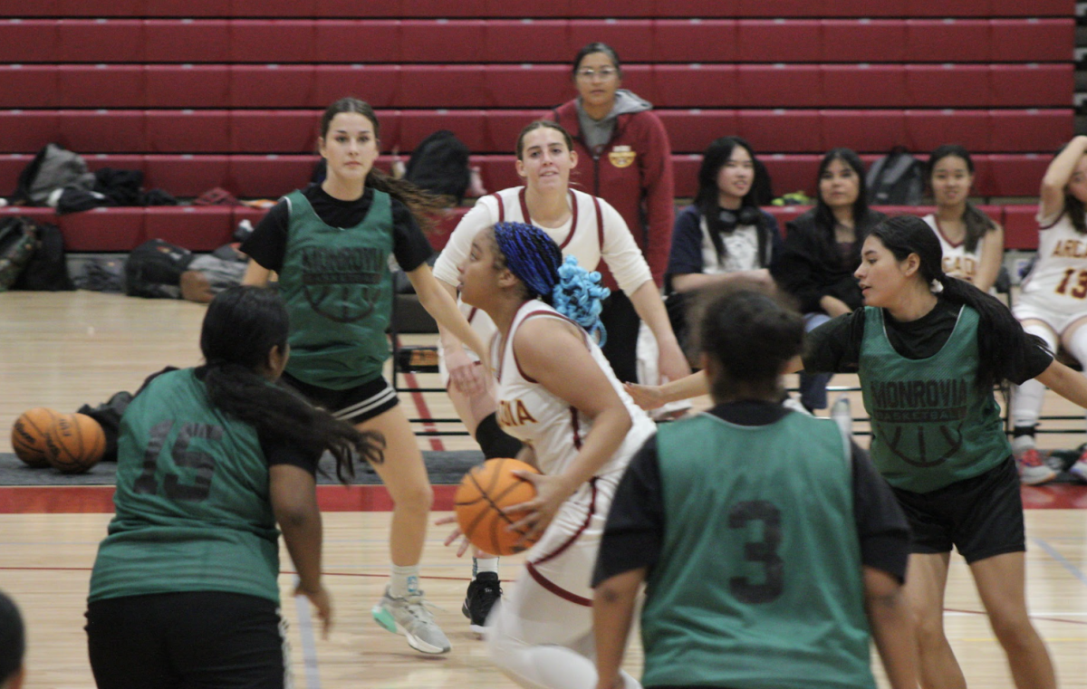 Girls Varsity Basketball Plays Against Burbank